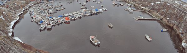 En industri havn. 