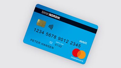 Et mastercard debit kort. 