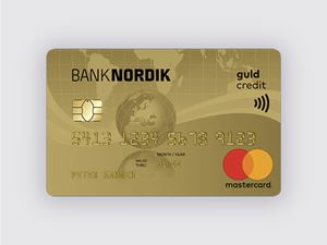 Mastercard gold kort. 